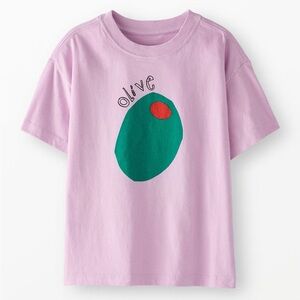 Olive Relaxed Fit Graphic T-Shirt